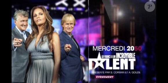 Le jury : Gilbert Rozon, Sophie Edelstein et Dave dans la bande-annonce de La France a un Incroyable Talent, diffusée le mercredi 14 décembre 2011 sur M6