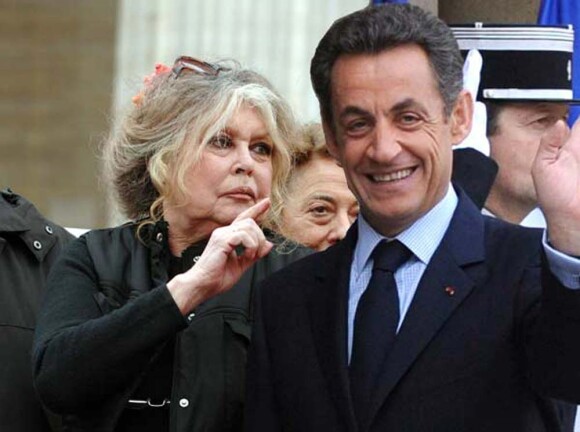 Brigitte Bardot et Nicolas Sarkozy (montage photo)