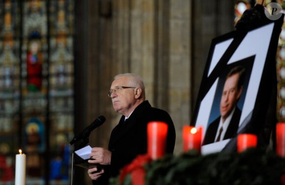 Les funérailles d'Etat de Vaclav Havel à Prague le 23 décembre 2011