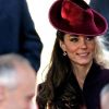 Kate Middleton lors de son premier Noël en tant que membre de la famille royale, le 25 décembre à Sandringham.