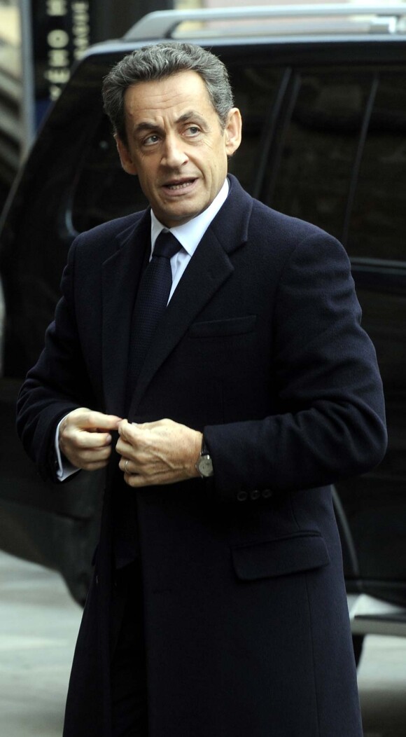 Nicolas Sarkozy à Prague, le 23 décembre 2011.