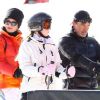 Antonio Banderas, Mélanie Griffith et leur fille Stella : une famille formidable en vacances pour skier à Aspen le 27 décembre 2011