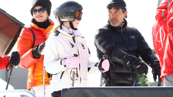 Melanie Griffith et Antonio Banderas radieux au ski avec leur fille