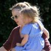 Jennifer Garner et sa fille Seraphina, le 1er janvier 2012 à Los Angeles.