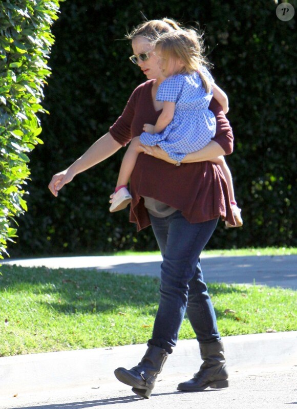 Jennifer Garner et sa fille Seraphina, le 1er janvier 2012 à Los Angeles.