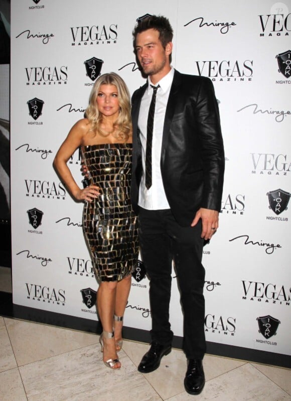Fergie et Josh Duhamel ont fêté la nouvelle année à Las Vegas. Le 31 décembre 2011.