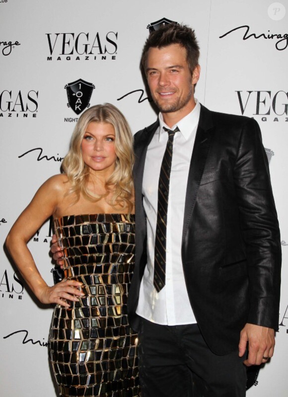 Fergie et son mari Josh Duhamel au 1 Oak de Las Vegas, le 31 décembre 2011.