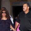 Aretha Franklin et son fiancé William Wilkerson à New York, pour la fashion week, le 15 septembre 2011.