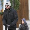Hugh Jackman accompagne sa fillette Ava à l'école à New York le 4 janvier 2011