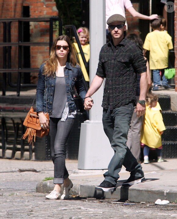 Justin Timberlake et Jessica Biel à New York en mai 2010