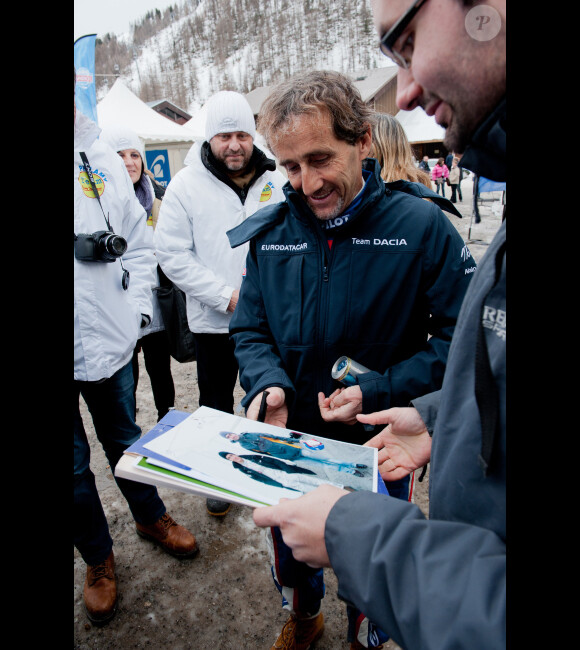 Alain Prost le 7 janvier 2012 à Isola 2000