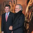 Charles H. Rivkin et Steven Spielberg lors de l'avant-première du film Cheval de Guerre à la Cinémathèque à Paris le 9 janvier 2012