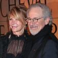 Kate Capshaw et Steven Spielberg lors de l'avant-première du film Cheval de Guerre à la Cinémathèque à Paris le 9 janvier 2012