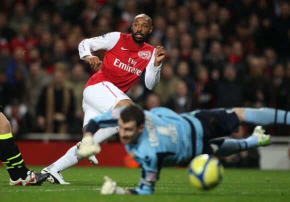 Thierry Henry a inscrit le but de la victoire face à Leeds le 9 janvier 2012 à Londres