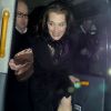 Brooke Shields et Twiggy la sortie du Wolseley, un club londonien, le 11 janvier 2012