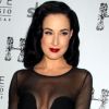 Dita Von Teese : diablement sexy lorsqu'elle pose pour la soirée au Hyde Bellagio, un club de Las Vegas le 14 janvier 2012