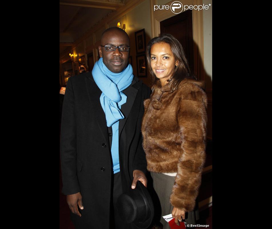 karine le marchand et lilian thuram en decembre 2011 a paris purepeople