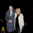 Jamie Hince et Kate Moss lors de sa soirée d'anniversaire à Londres le 16 janvier 2012