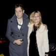 Jamie Hince et Kate Moss amoureux lors de sa soirée d'anniversaire à Londres le 16 janvier 2012