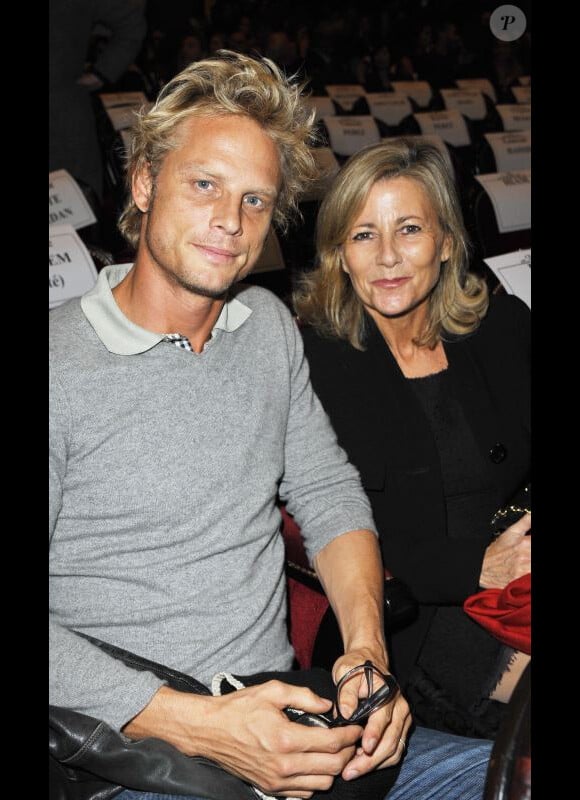Claire Chazal et son compagnon Arnaud Lemaire à Paris en octobre 2011