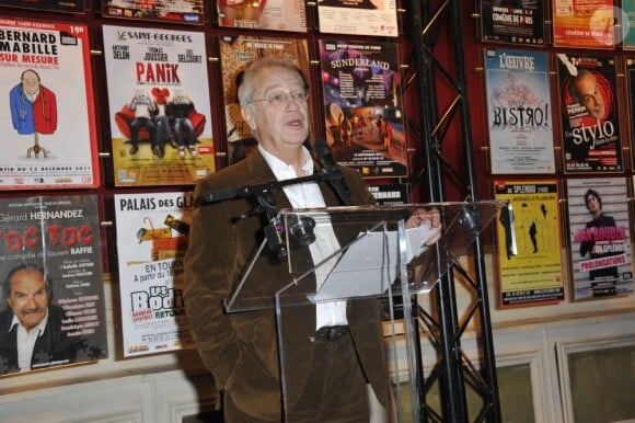 Bernard Murat lors de la présentation de la deuxième partie de la saison théâtrale 2011-2012 au théâtre de Paris, le 17 janvier 2012