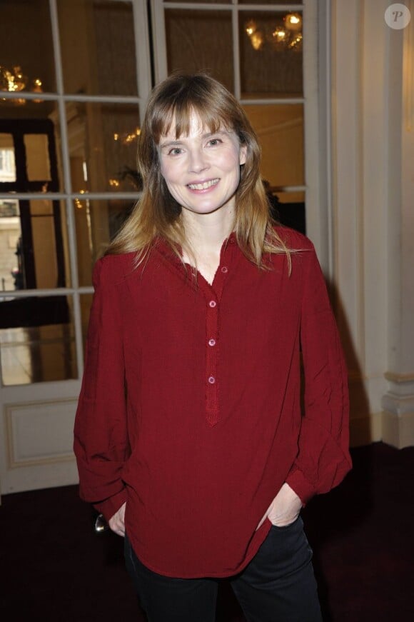 Isabelle Carré lors de la présentation de la deuxième partie de la saison théâtrale 2011-2012 au théâtre de Paris, le 17 janvier 2012