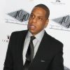 Jay-Z tranquille à l'occasion de la réouverture du club 40/40 dont il est le patron, à New York le 18 janvier 2012