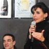 Rachida Dati participe à un débat de quartier dans le XIXe arrondissement de Paris, le 18 janvier 2012.