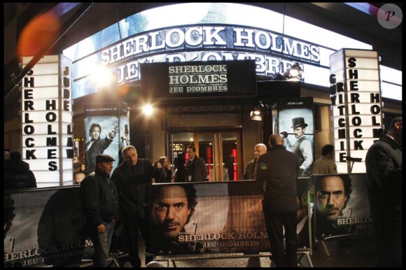 Avant-première de Sherlock Holmes : Jeux d'ombres à Paris, le 19 janvier 2011.