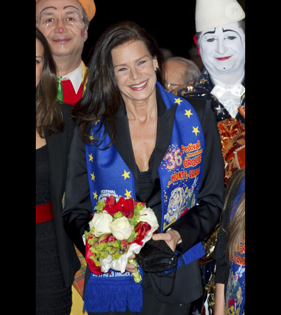 La princesse Stéphanie de Monaco lors du 36e Festival International du cirque de Monte-Carlo à Monaco le 20 janvier 2012
