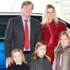 Willem-Alexander et Maxima des Pays-Bas assistaient le 21 janvier 2012 au Jumping international d'Amsterdam avec leurs trois filles, les princesses Ariane, Alexia et Catharina-Amalia.