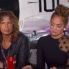 Jennifer Lopez et Steven Tyler dans American Idol. Casting diffusé le 22 janvier 2012 sur la Fox.