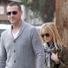 Reese Witherspoon et son mari Jim Toth sortant de l'église à Santa Monica le 22 janvier 2012