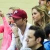Ryan Phillippe assiste avec sa fille Ava au match de basket de son fils Deacon à Brentwood le 21 janvier 2012 : il est accompagné de sa nouvelle petite amie, Paulina Slagter