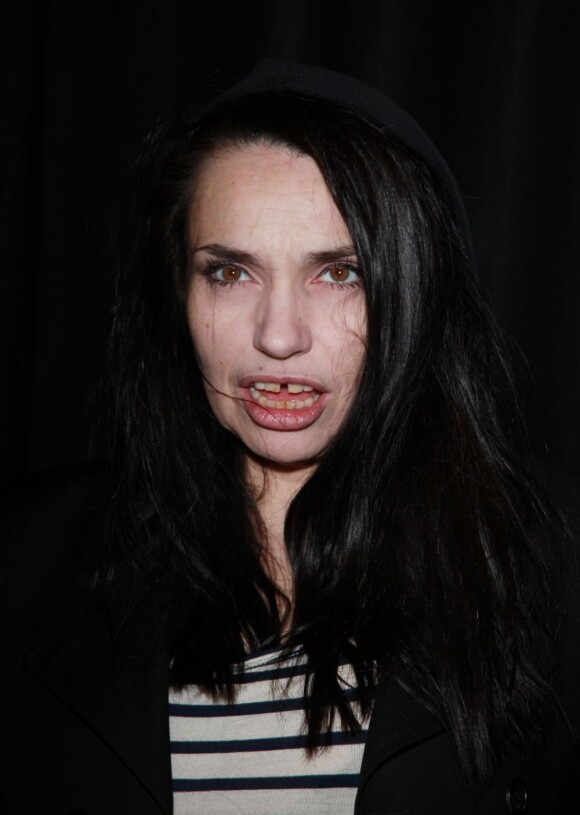 Béatrice Dalle lors du défilé Etam Lingerie le 23 janvier 2012 à Paris