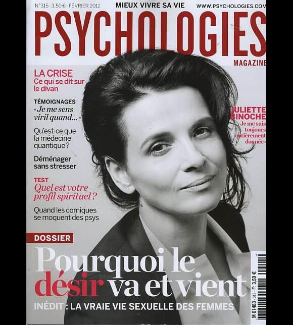 Le magazine Psychologies du mois de février 2012
