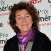Florence Arthaud lors du Prix d'Amérique Marionnaud 2012, à l'hippodrome de Vincennes, le 29 janvier 2012