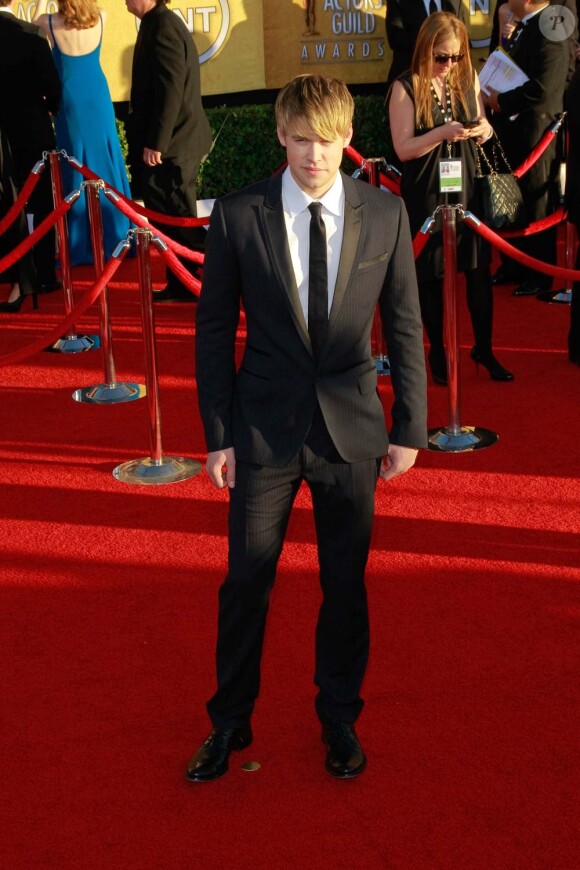 Chord Overstreet aux Screen Actors Guild Awards à Los Angeles, le 29 janvier 2012.