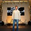 David Beckham à Londres pour le lancement de sa ligne Bodywear pour H&M, le 1er février 2012.