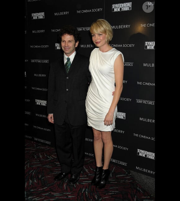 Charlie Kaufman et Michelle Williams, en octobre 2008 à New York.