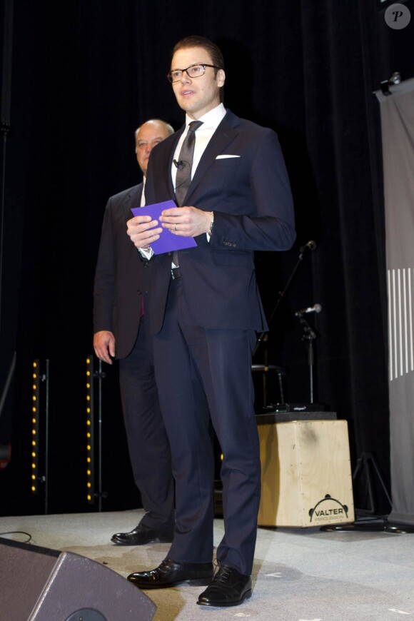Le prince Daniel de Suède remettait le 8 février 2012 à Stockholm le prix de l'entrepreneur de l'année.
