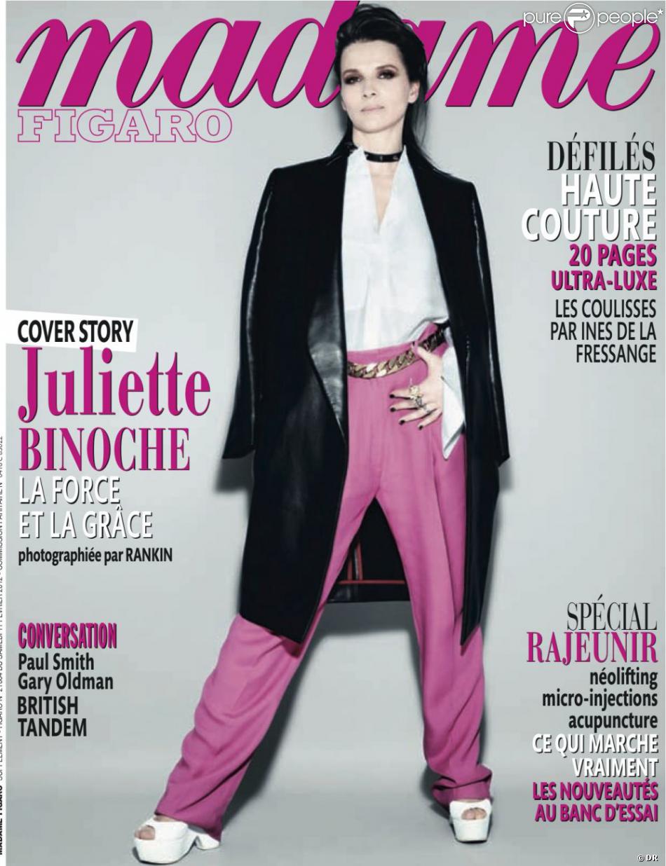 Retrouvez l'interview de Juliette Binoche dans Madame Figaro, 10