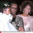 Whitney Houston, Bobby Brown et leur fille, le 13 octobre 1997. 