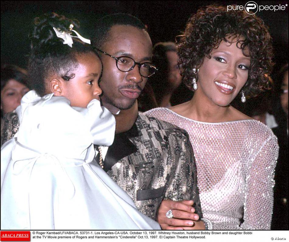 Whitney Houston Bobby Brown Et Leur Fille Le 13 Octobre 1997