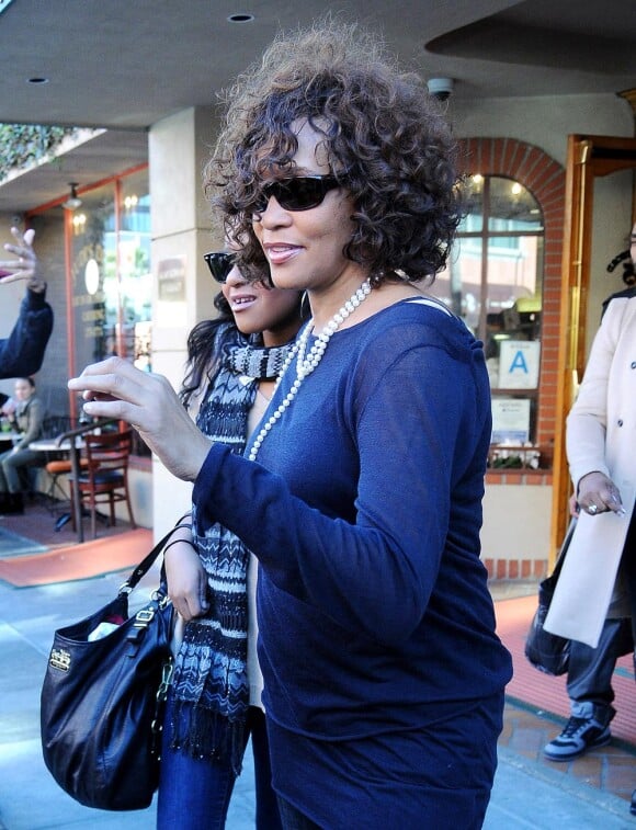 Whitney Houston et sa fille Bobbi en février 2011