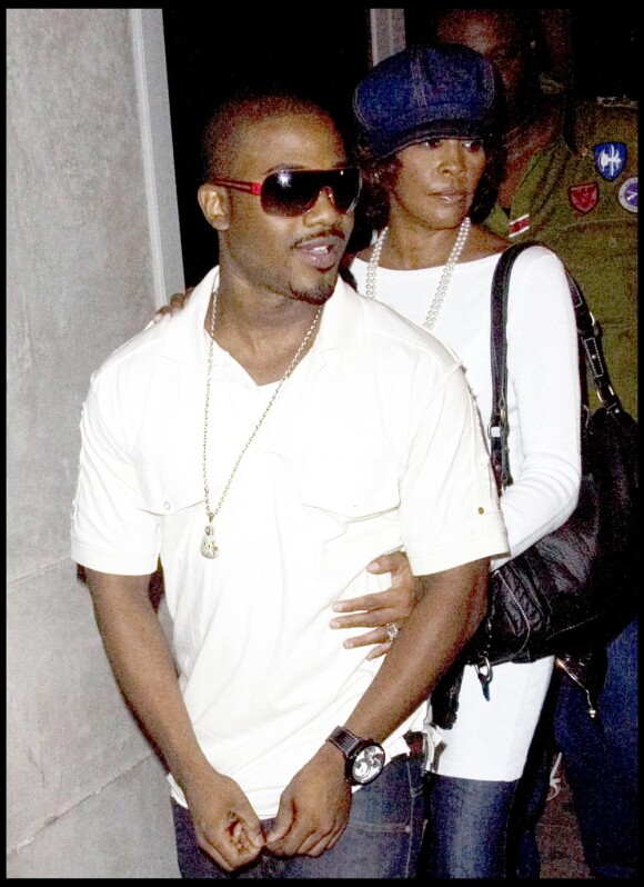 Whitney Houston avec son petit ami Ray J en 2008 à LA