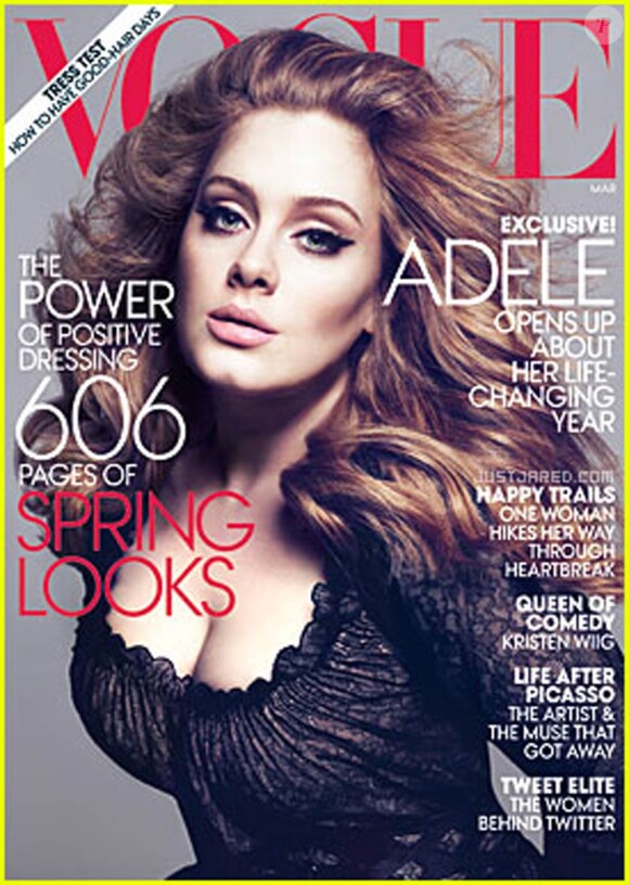 Adele, dans le Vogue américain du mois de mars 2012, s'ouvre sur sa vie intime, ses dernières semaines un peu folles et son désir de quitter le devant de la scène pendant 4-5 ans pour se consacrer à son amour, Simon Konecki.