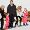 Le prince Friso d'Orange-Nassau, sa femme la princesse Mabel et leurs filles les comtesses Luana et Zaria en vacances dans la station autrichienne de Lech en février 2011. Le 17 février 2012, le prince Friso a été pris dans une avalanche et transporté en soins intensifs à Innsbruck.