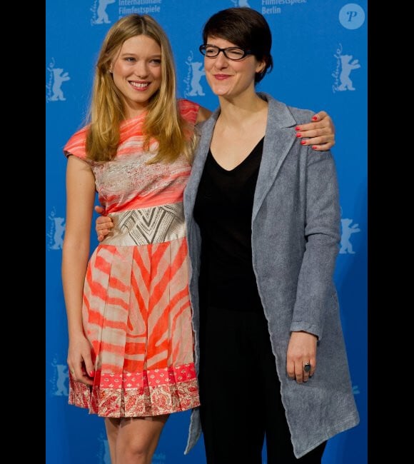 Léa Seydoux et Ursula Meier, au Festival international du film de Berlin, le lundi 13 février 2012.
