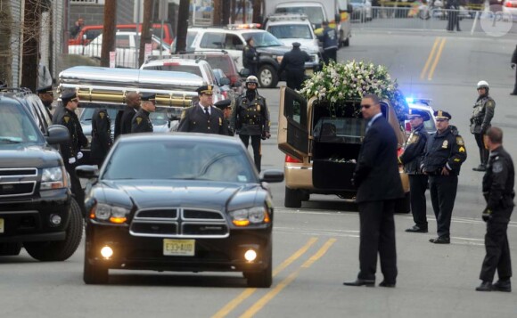Obsèques de Whitney Houston à Newark, le 18 février 2012.